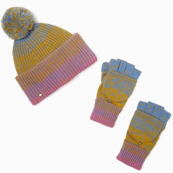 Kate Spade Ombré Hat & Gloves gift box set - Picture 6 of 6